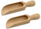 Lot de 2 grandes cuillères à sel en bois de 140 mm pour le bain, la farine, la cuisine, les grains de café, les épices, les grains de café, les épices