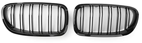 Artudatech Front Nierengrill Passend für BMW 5er F11 F10 2010-2016 Doppelstreben Glänzend Schwarz