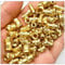 LEPEVNEY 60Pcs M5 Knurled Threaded Insert Nuts - 8mm Length, 7mm OD - Brass Female Heat Set Inserts for 3D Printing and Heat Set Embedment