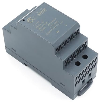 AGOTD Hutschienen Netzteil 30 W, 12 V, 2.5 A DIN Rail Netzteil, DIN Schienen Netzteil 2.5V Trafo für Hutschienen