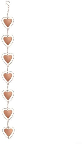 Regenketten-Set, Regenketten, direkte Kanalverbindung, Kupfer, dekorative Ersatz-Regenkette, Tassen für Dachrinne, Fallrohre, funktionale Dachrinne, Dachmarkise, Schuppen (love)