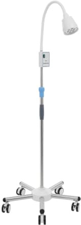 DHQCQL Medizinische Untersuchung Lichtlampe, Mobile Lupenleuchte | Dimmbare Höhe & 360 Rotation Led Lichtlampe, Tageslichtlampe Stehlampe für Ambulanzen, Gynäkologie, Stomatologie (21W)