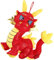 Totority Peluche Dragon Mascot Jouet Adorable pour an Chinois Décoration De Bureau pour Et Et
