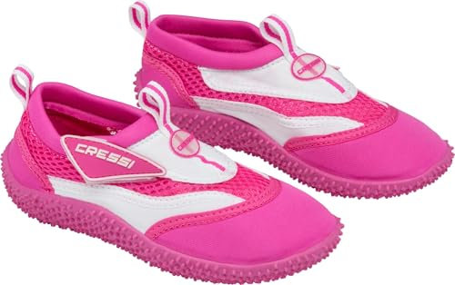 Cressi Coral Shoes Junior Chaussures de plage et piscine Enfant, Rose/Blanc, EU 29