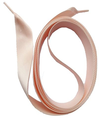SNORS flache Schnürsenkel SATIN APRICOT, 130cm, 15mm, universell einsetzbar – reißfest, edel, waschbar, zugstabil - 100% MADE IN GERMANY – Flachsenkel, Satinsenkel, Satinband, Schuhband für Chucks