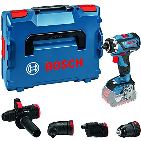 Bosch Professional 18V System Trapano-Avvitatore a Batteria Gsr 18V-60 Fc (Flexiclick System, Incl. 4 Adattatori, Batterie e Caricabatteria Non Incl., in L-Boxx)