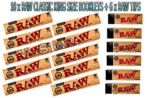 RAW RIZLA Classic King Size Slim Zigarettenpapier, 110 mm, 16 Stück