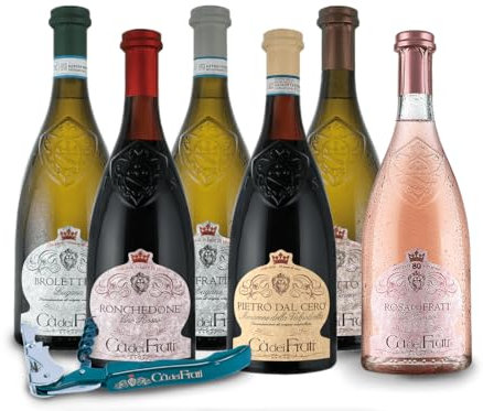 Cà dei Frati Kennenlernpaket aus der Lombardei (6x 0,75l) mit Original-Kellnermesser von Cà dei Frati GRATIS