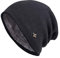 LOPILY Wintermütze Herren Damen mit Schal Thermo Strickmütze Gefüttert Beanie Mütze Herren Wollmütze Windstopper Warm Skimütze mit Schirm Bart Mütze Winter Accessories Fahrradhandschuhe (Grau)