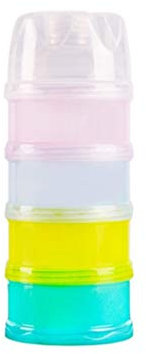 NUOBESTY Distributeur De Lait Poudre avec Niveaux Empilables Bec Verseur Et Boîte De Rangement pour Nourrissons