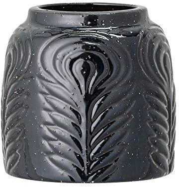 Bloomingville Vase, schwarz, Keramik