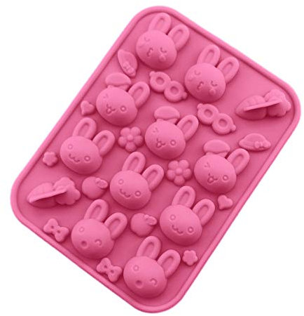 TAOYI Ostern Silikonform Oster Kuchenformen Bär Form Osterhase Silikon Backform Kuchenform Tierform Eiswürfelform Schokoladen Süßigkeiten Formen DIY handgefertigt Tools für Jelly Sugar Candy