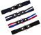 4 Stücke Elastische Schnallenfreie Unsichtbare Gürtel für Damen / Herren - Justierbarer Unisex Keine Schnalle Buckless Gürtel für Jeans Hosen Kleid