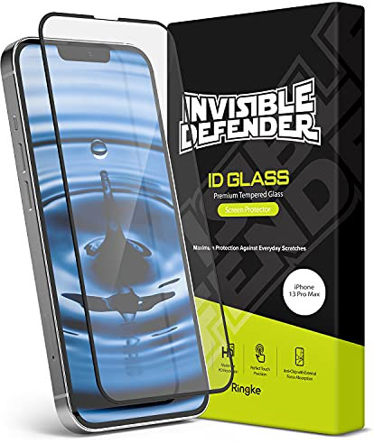 Ringke Invisible Defender Full Cover Kompatibel mit iPhone 13 Pro Max Panzerglas Displayschutzfolie Tempered Glas