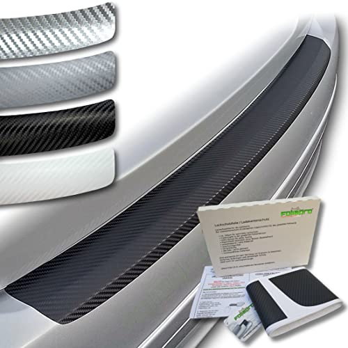 foliapro Lackschutzfolie Ladekantenschutz-Folie Carbonfolie Carbon - Fahrzeug und Foliensorte wählbar - kompatibel mit Opel Mokka X ab 2016 bis 2019 - Carbon schwarz
