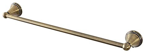 Inbagno Porta Asciugamani da Muro 55 cm, Finitura Bronzo, Include Kit di Fissaggio Serie Iris