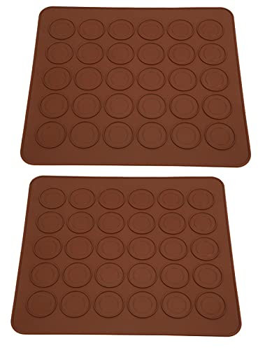 2 pezzi Tappetino Macarons in silicone,grandi fodere per forno premium, proteggere il fondo del forno elettrico o a gas, tostapane, piano cottura, griglia per friggitrice