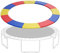 GOPLUS Coussin de Protection pour Trampoline 305 CM, Protection des Bords Ressort pour Trampoline, Résistant aux UV, Anti-déchirure, Épaisseur de 15MM, Multicolore