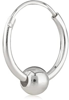 NKlaus 925 Silber Single Ohrring Keltische Creole Gothic Celtic Bali Einzel 12mm 5031
