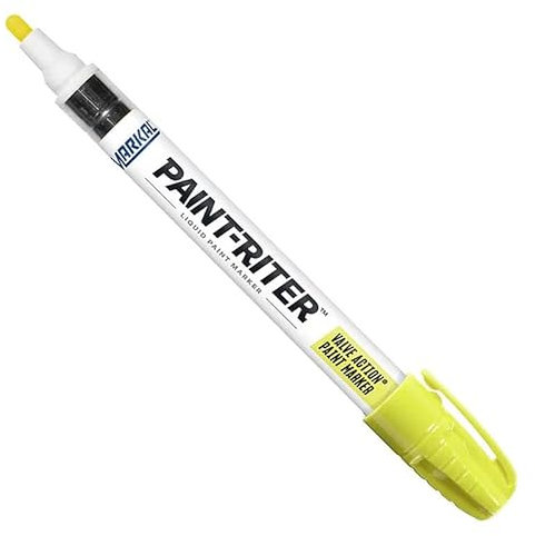 Markal Paint-Riter Lot de 12 marqueurs de peinture à valve Jaune fluo