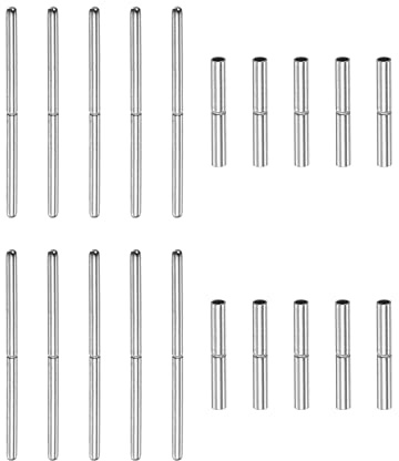 HARFINGTON 10pcs Watch Strap Tubes Pins 1.2mm Tube Dia 16mm Pin Length