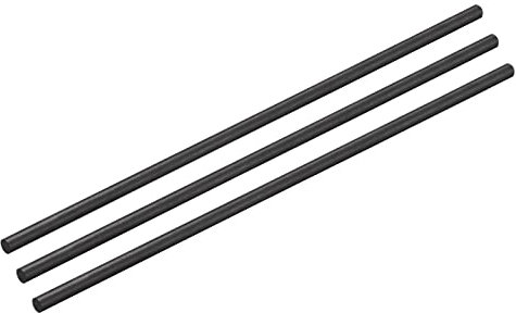 sourcing map Packung von 3 Kohlefaserstange Feste Stange 5mm x 150mm für Quadcopter Arm RC Flugzeug DIY Werkzeug Flügelrohr