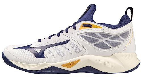 Mizuno Unisex Wellenmaße: Volleyball, Weiß Blueribbon Mp Gold, 42 EU