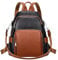ALTOSY Echtleder Damen Rucksack Tasche Elegant Anti-Diebstahl Tagesrucksack Schultertasche (S81 Schwarz Braun)