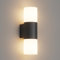 Klighten Wandleuchten E27 Außen/Innen 2 flammig, Up and Down Außenlampe Schwarz,Außenleuchte, IP54 Aussenlampe, Aluminium Modern Außenwandleuchte, Wandlampe für Eingang Terrass, ohne Leuchtmittel