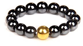 Chakulamy Natürlicher Edelsteinring, Schwarze Böhmische Handgefertigte Naturstein-Süßwasser-Perlenringe, Modischer 4-Mm-Perlen-Stretch-Seil, Verstellbarer Ehering Für Frauen, Schwarz, 4 Mm