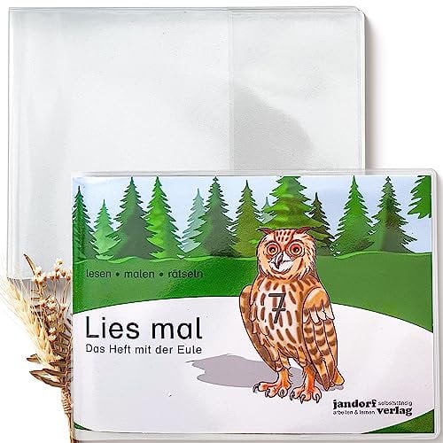 OLGS 10x Hefthülle DIN A5 blanko QUER starke PVC Folie transparent Premium Umschlag für Lies mal Hefte | Hefthülle Schutz für Kinderuntersuchungsheft und Zahnarzt Untersuchungsheft