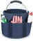 Opopark Bucket Tool Bag, 17 liters Bucket Tool Organizer Bag, Collapsible Garden Small Tools Bag, Portable Multi Cleaning Organiser Caddy, Multi pocket Craft Caddy Universal (Navy Blue)