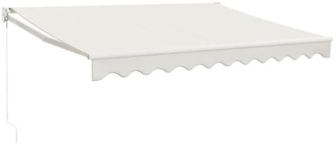 vidaXL Toldo retráctil Aluminio y Tela Color Crema 3x2,5 m, toldo, toldo de Patio, toldo de jardín, toldo para Puertas, toldo de terraza