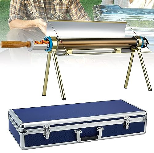 Cocina solar parabólica portátil, horno solar, hornos al aire libre, kits de estufa de cocina solar, 120-300 ℃ / 248 ~ 626 ℉, cocina solar de concentración, para viajes de campamento al aire libre