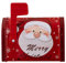 Buzón de Navidad con diseño de Papá Noel, caja de regalo de hojalata, lata de galletas de Navidad para regalo, contenedores vacíos de dulces, cajas de intercambio de aperitivos, recuerdos de fiesta