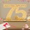 Seutgjie Deko 75 Geburtstag Mann Frau Originelles Geldgeschenke Holzschild Gästebuch mit LED Lichterkette Fliege und Geschenkpapier Gästebuch für Männer Frauen Jubiläum Tischdeko 1949-2024
