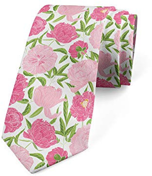 Xoovtka Cravatta Uomo Moderno Multicolore, Rosa Verde Lime, Taglia unica