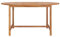 Willood Gartentisch 150 x 76 cm Massivholz Teak braun rund Outdoor Garten Balkon Table