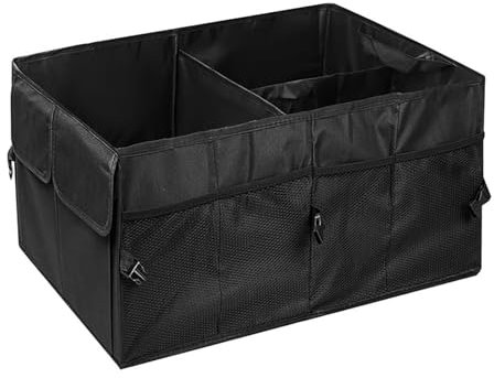 Auto Kofferraum Organizer Mehrzweck, Kofferraumtasche Auto Box, Platzsparend Kofferraum mit Fächern, Faltbar Rutschfest Auto Kofferraum Box, Wasserdicht Langlebig Auto Kofferraumbox für Aufbewahrung