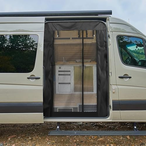 Moustiquaire Porte fenetre coulissante – Moustiquaire pour auvent Camping Car – Moustiquaire en Maille pour Porte Caravane