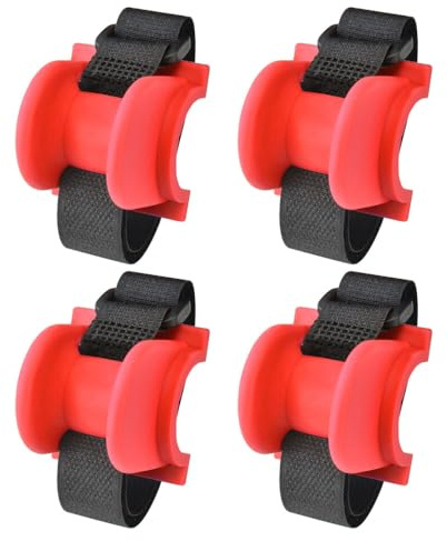 MiOYOOW 4PCS Fishing Rod Holders for Railings, Portable Fishing Pole Holders for Bridge Railings Ship Railings Seaside Guardrails