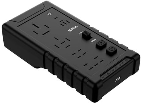 Tester Relè Automotive 12V/24V con Adattatore a 5 pin, Batteria USB a Doppia Modalità di Energia, Tester Batteria, Test NO/NC, Allarme Acustico, Strumenti Diagnostici Automobilistici Portatili