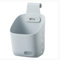 Small Plastic Hanging Basket with Hooks, Space-Saving Stackable Small Hanging Basket, Hanging with Hook Drain Hole, Plant Pot for Hanging for Bathroom, Kitchen, Dormitory (Grey, Small)