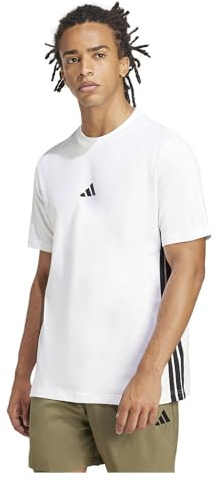 adidas T-Shirt für Herren, weiß/schwarz, 56