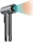 Sèche cheveux sans Fil, 100.000 tours/minute Sèche-cheveux Rechargeable, 15.000 MAh Sèche-cheveux sans fil avec Buse pour les Voyages (Noir)