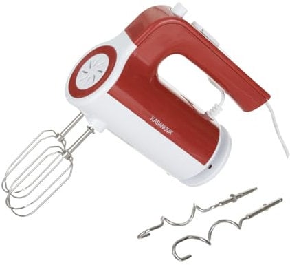 Batidora eléctrica 300 W 5 velocidades rojo