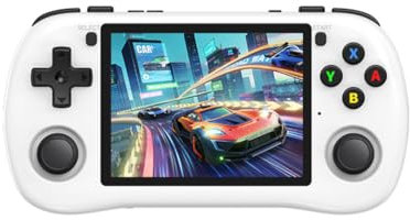 WANENGEDIY X35H Handheld Gaming Console - 3.5 IPS Screen, 32GB System Card, No Games Included, Horizontal Design, Classic Buttons, White