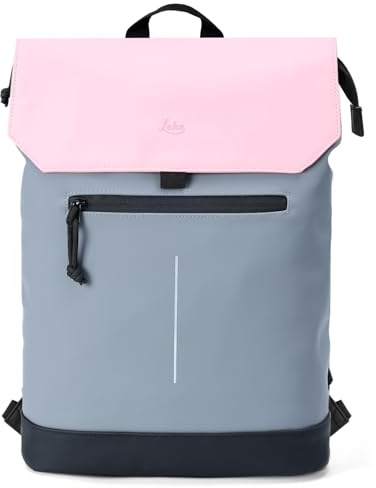 Lekespring Laptop Backpack Women-Waterproof Rucksack Bag for Women, School Bag for Girls, Work Backpack for Ladies, Gray+Pink