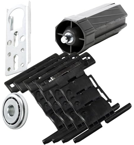 Rollwin Rolladen Zubehör-Set für Rolladenmotor SW60 20NM Plug&Play - Rolladen-Wellenverbinder 4X, Walzenkapsel 1x, Kugellager 1x, Kastenlager 1x - Komplettpaket zum Nachrüsten von Rollomotoren 60