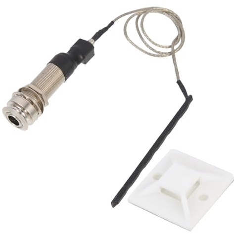 Abaodam Akustikgitarren Pickup Piezoelektrisch ohne Batterie Langlebiger Tonabnehmer für Westerngitarre Klarer Sound Einfache Nachrüstung Multifunktionales Musikinstrumentenzubehör